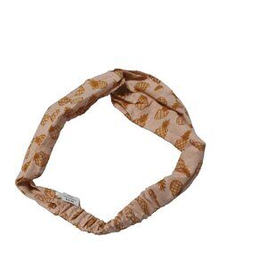 Women Hemlock Summer Headband Twisted "Pineapple" Print Woven Elastic One Size